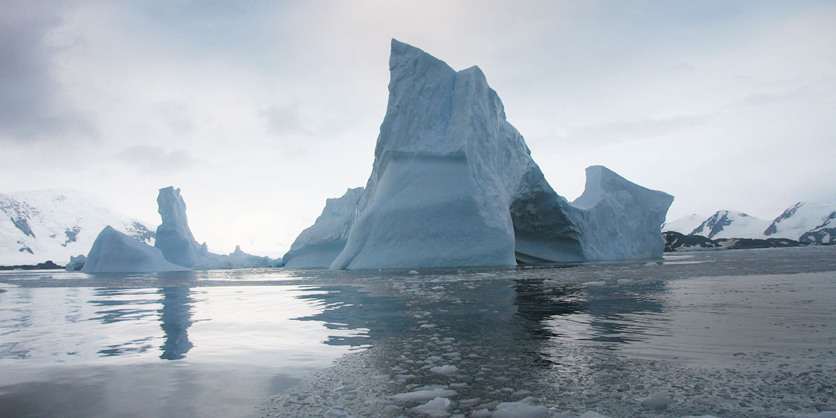 Antarctica’s Larsen B Ice Shelf collapsed into hundreds of icebergs in 2002, speeding the melt of its tributary glaciers.