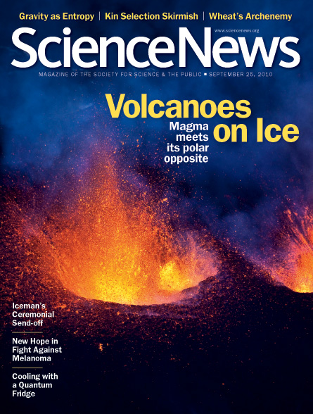 Volcanoes on Ice: magma meets its polar opposite