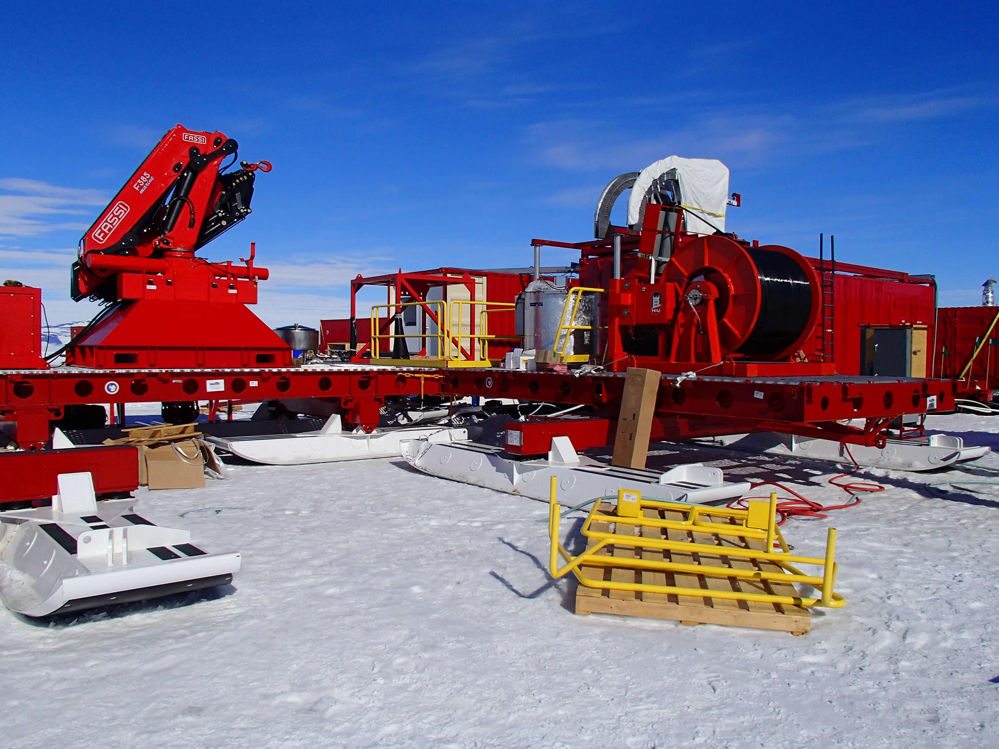 a research team is planning to use an ice drill