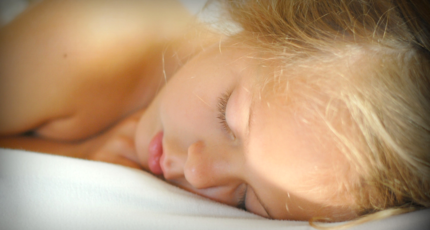 sleeping girl