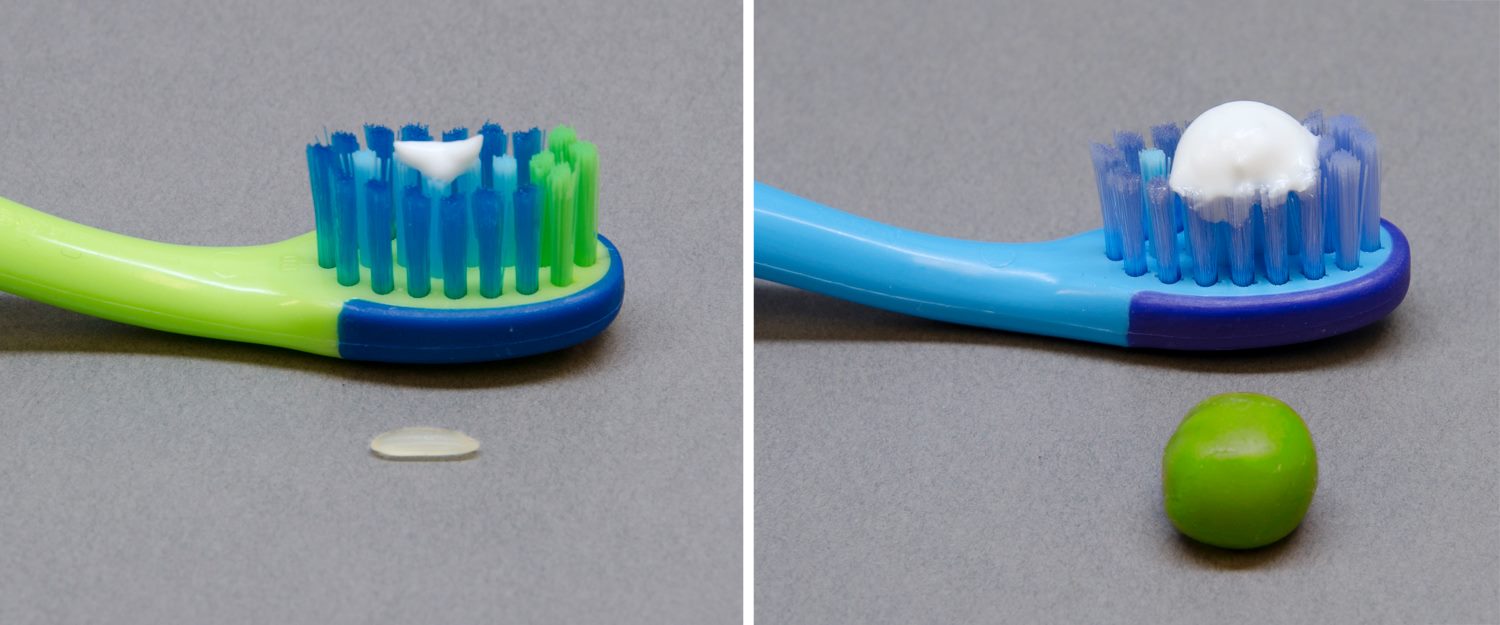 Brush kids' teeth with just a little fluoride toothpaste | Science News