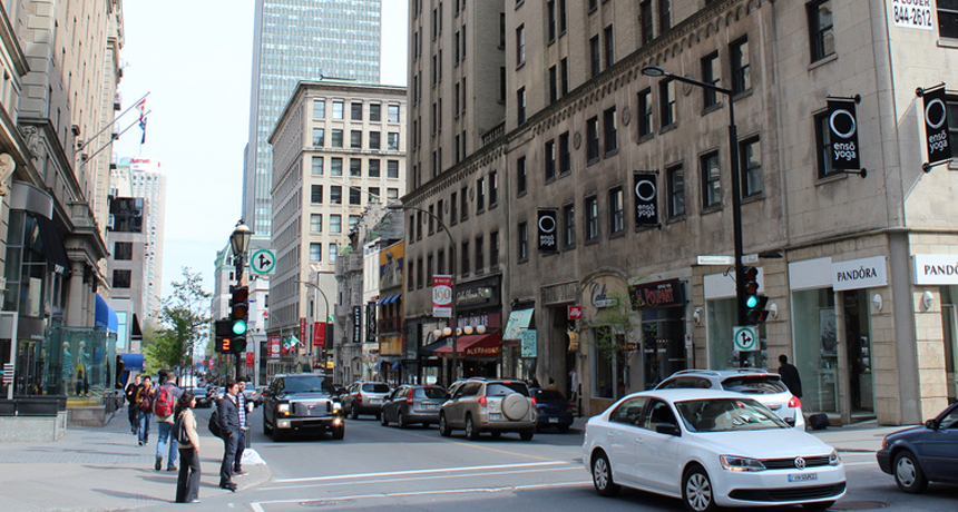 busy street corner