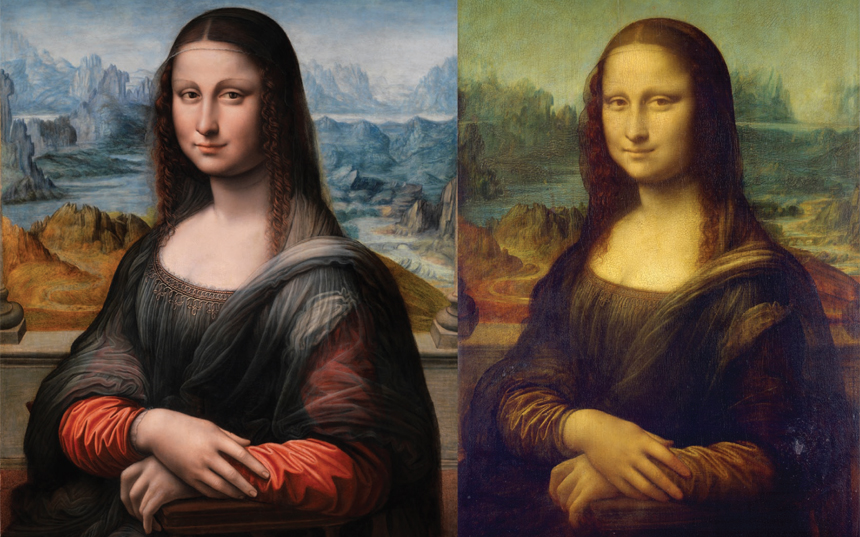 What happens if we make the Mona Lisa more symmetrical?