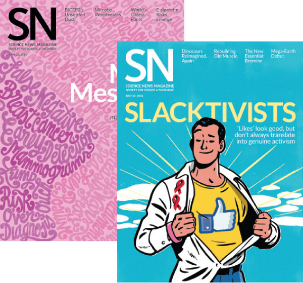 covers of the June 28 and July 12 issues of SN