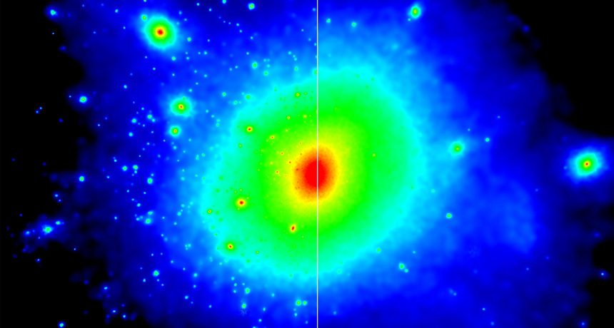 galaxy simulations with dark matter