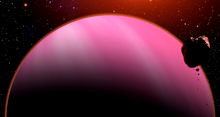 HAT-P-11b exoplanet illustration