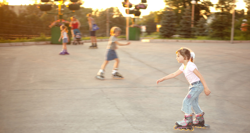 kids exercising