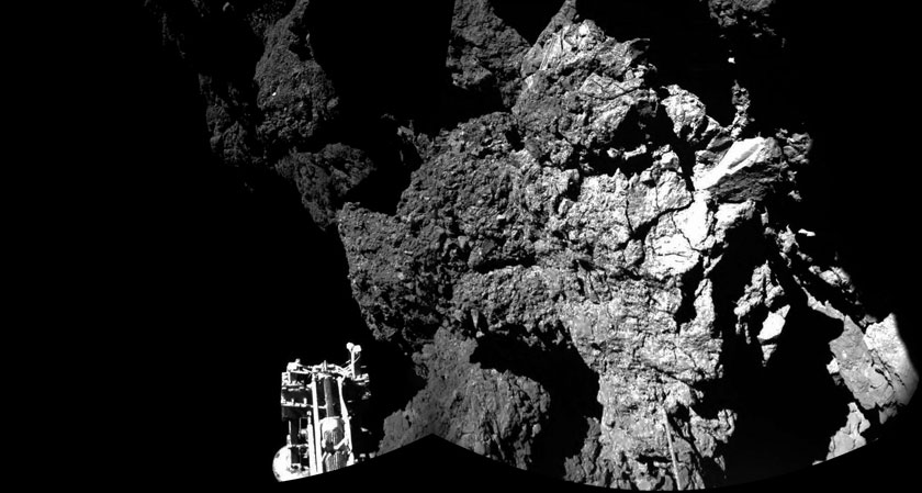 Philae image from surface of comet 67P