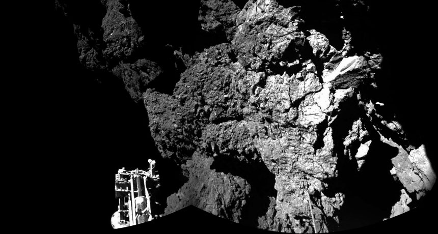 Philae images of comet 67P