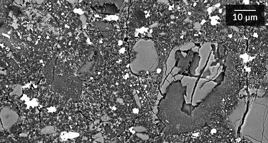 A meteorite sample