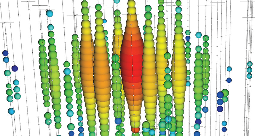 Neutrino tracks from IceCube experiment