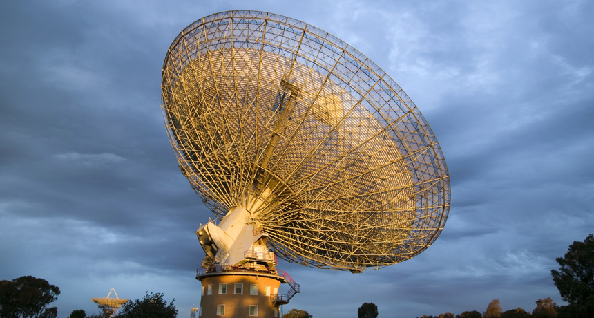 Parkes telescope in Australia