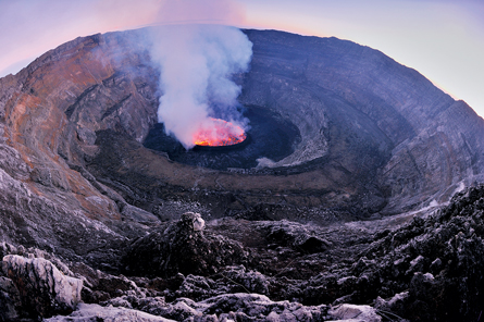 crater of Mount Nyiragongo