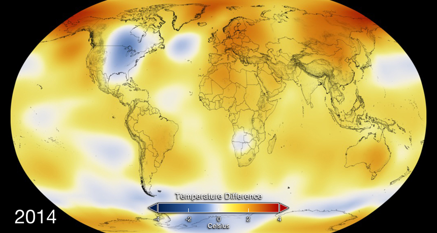 2014 temperature map