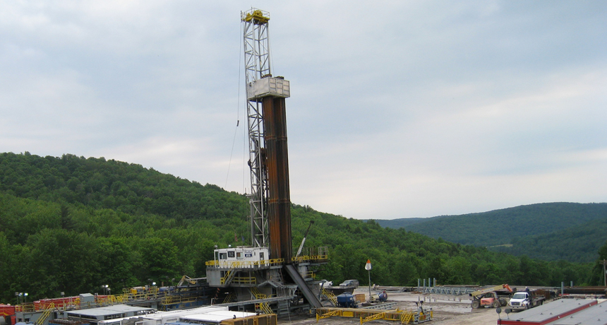 Fracking well in Pennsylvania