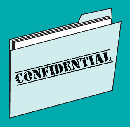 confidential file cartoon