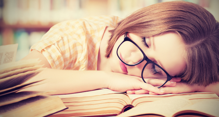Person napping