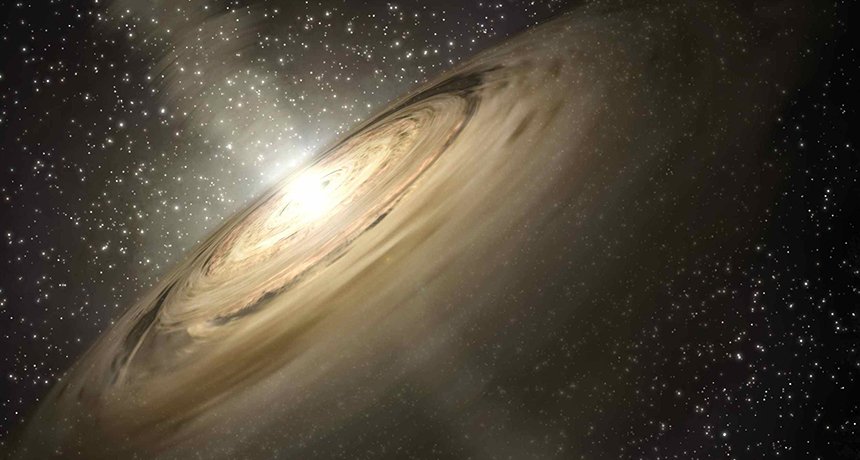 A planet-forming disk around a star