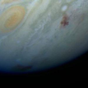 comet Shoemaker–Levy 9 pummeling Jupiter