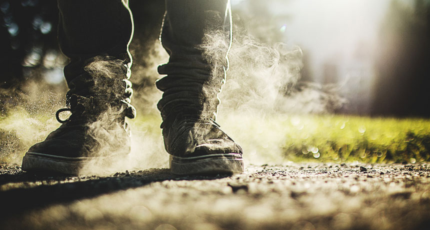 dusty shoes