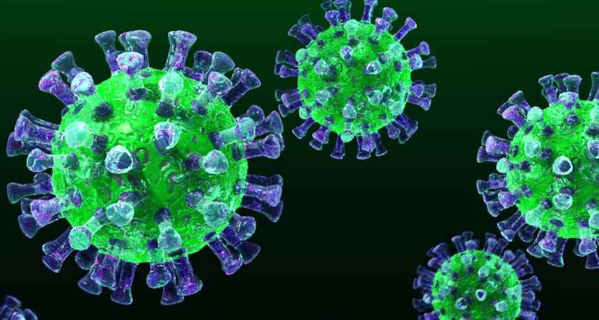 MERS virus illustration