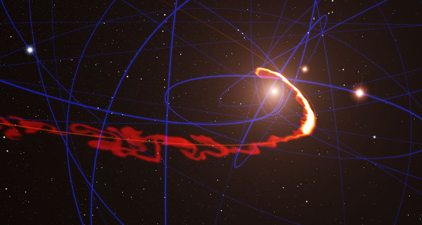 baby planet torn apart by black hole