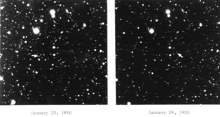 1930 images of Pluto