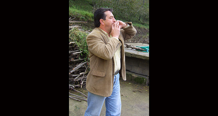 man whistling