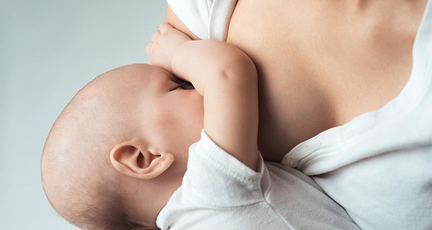 baby breastfeeding