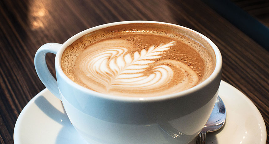 a latte
