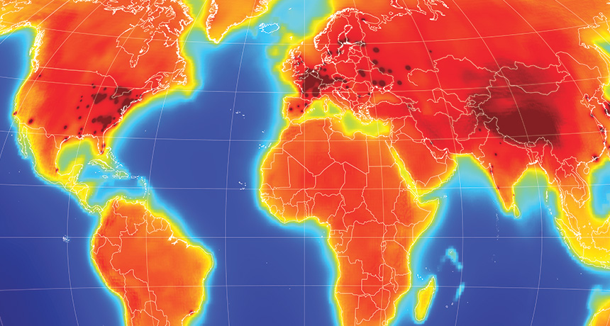 map of antineutrino emissions