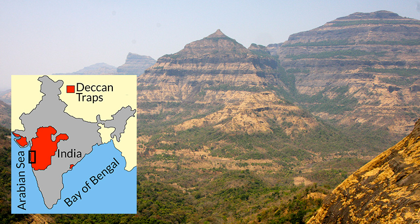 Deccan Traps with map