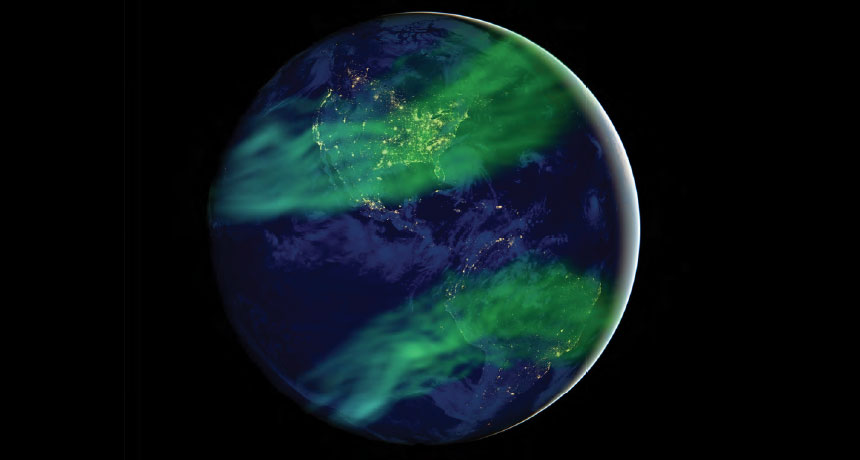 illustration of Earth's magnetic field