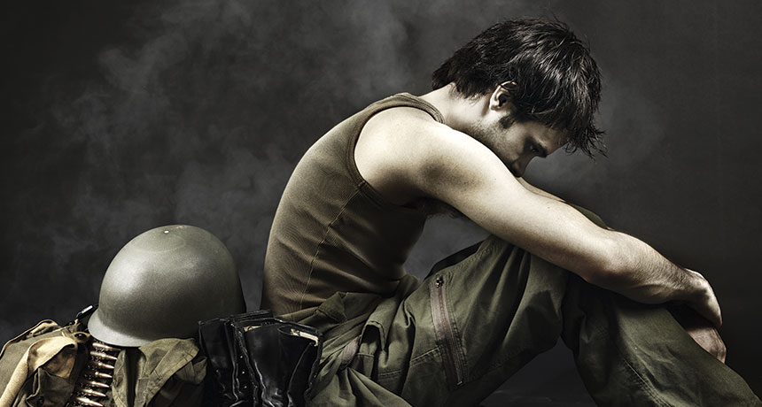 depressed soldier