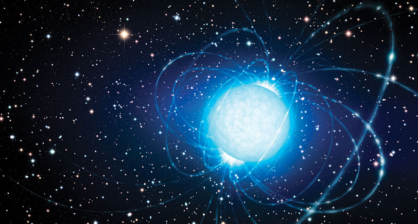 illustration of a magnetar