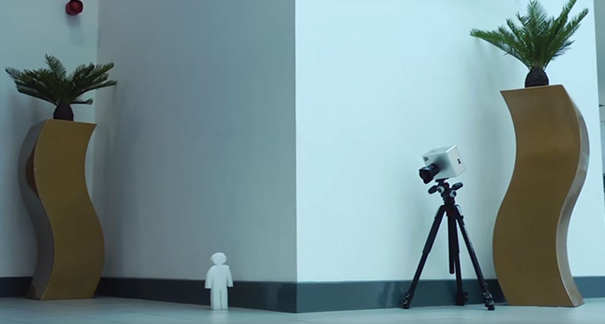 corner camera setup