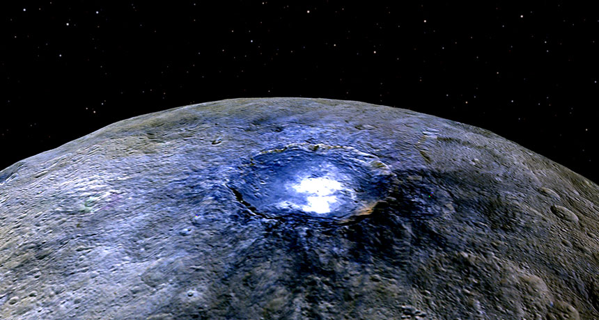 Occator crater on Ceres