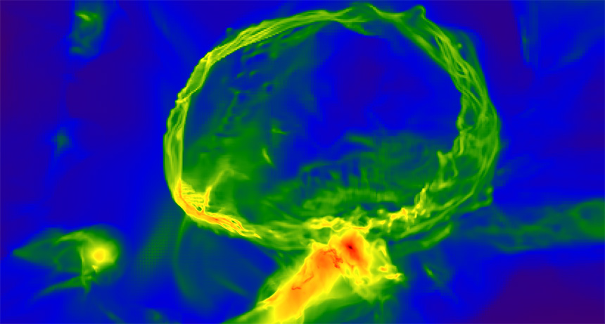 star explosion simulation