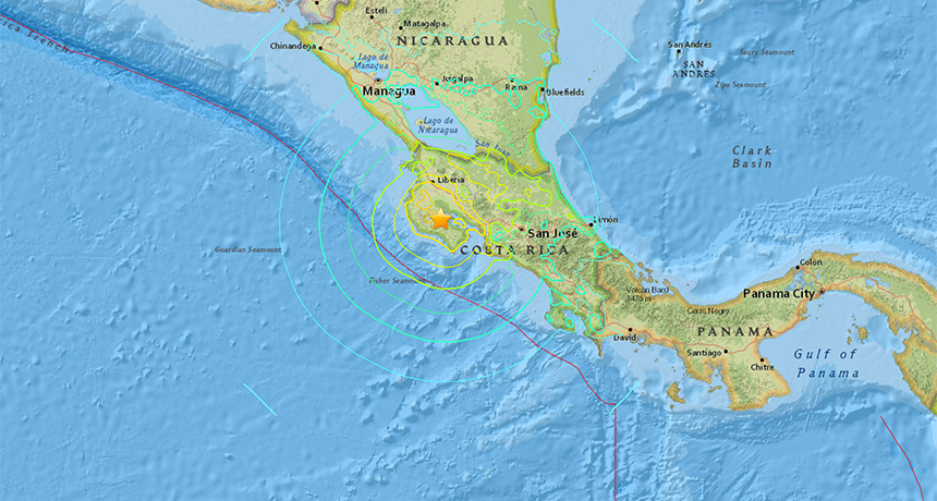 map of costa rica