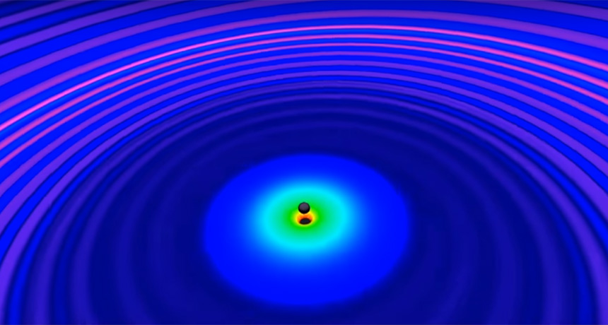 gravitational waves illustrated