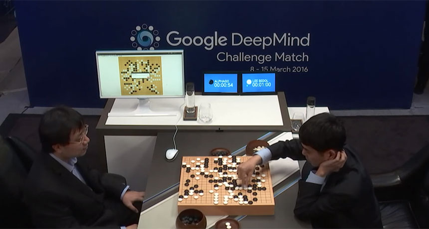 Lee Sedol at the end of Go game 4