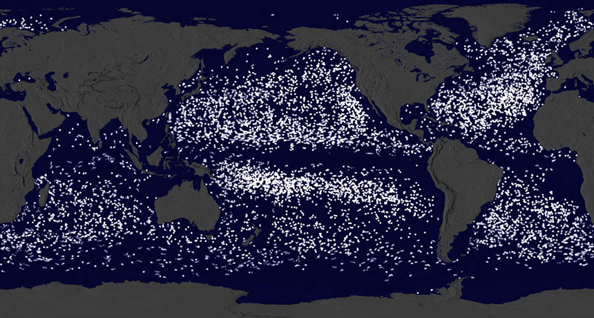 visualization of ocean buoy movement