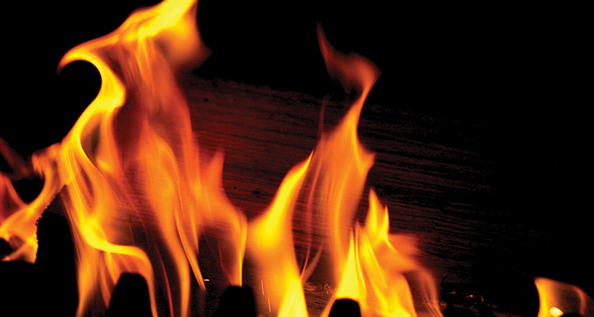 Flames of fire