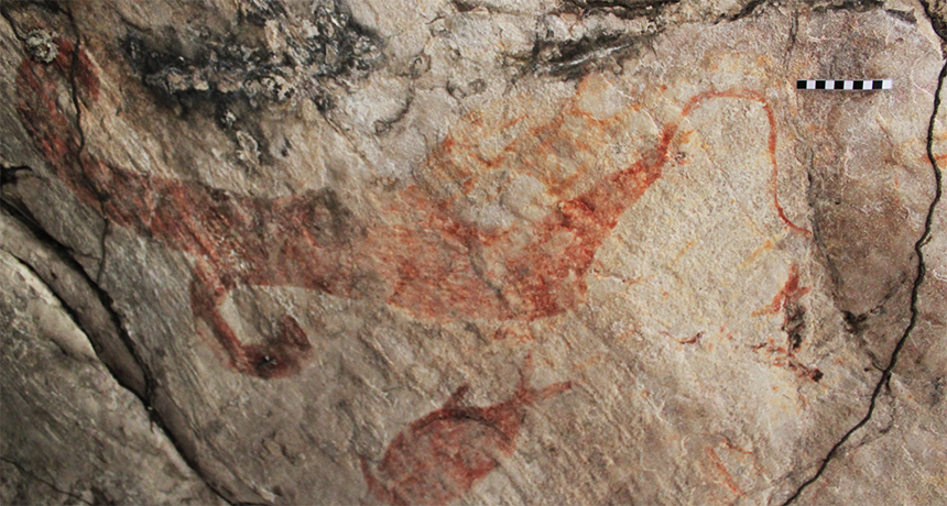 Australian cave painting