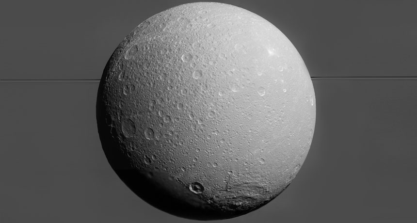 Saturn's moon Dione