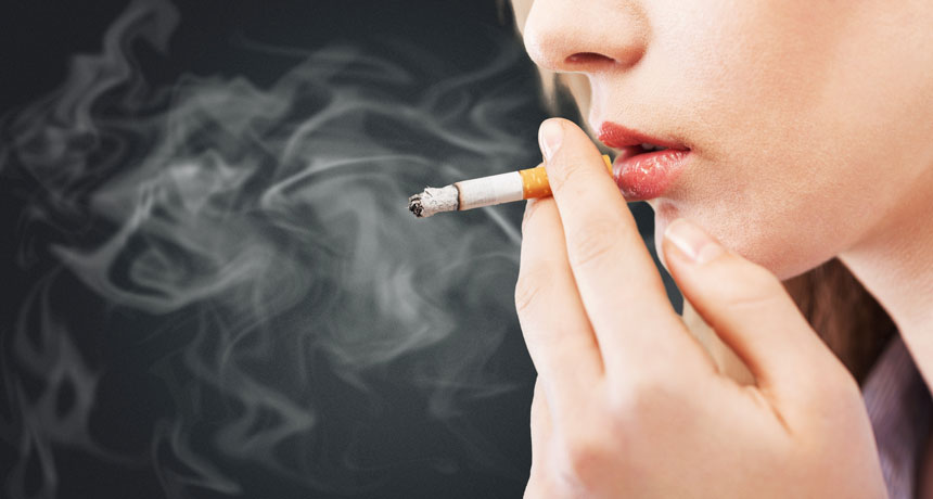 lady smoking