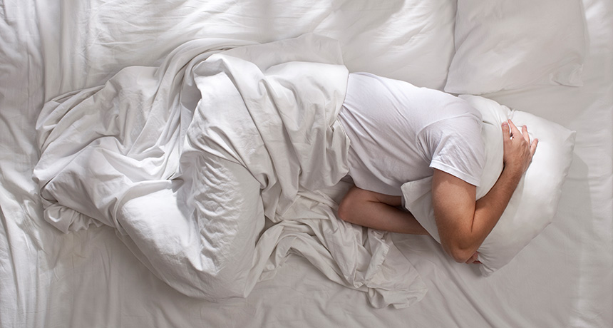 sleeping man