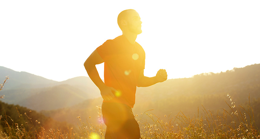 guy running
