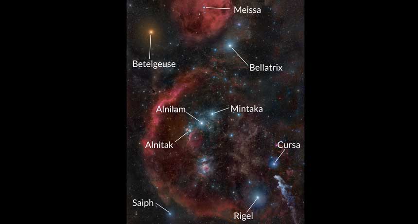 illustration of newly officially named stars