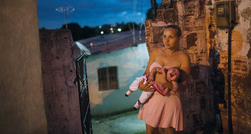 Brazilian woman with child